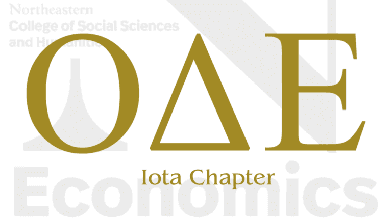 Logo for Omicron Delta Epsilon _ Iota chapter of Northeastern University Dept of Economics
