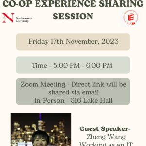 Co-op Experience Sharing Session