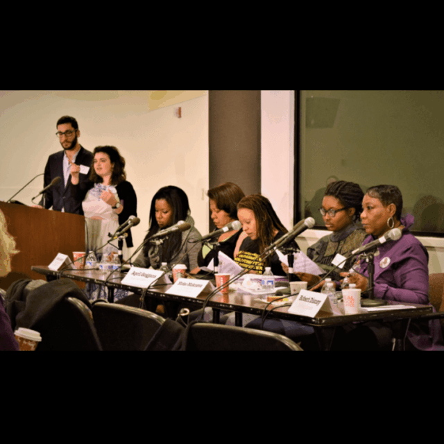 Martha presenting at the Student Advocacy Gun Violence Prevention Summit