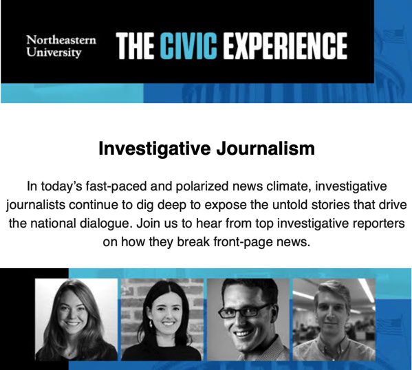 Investigative Journalism flyer