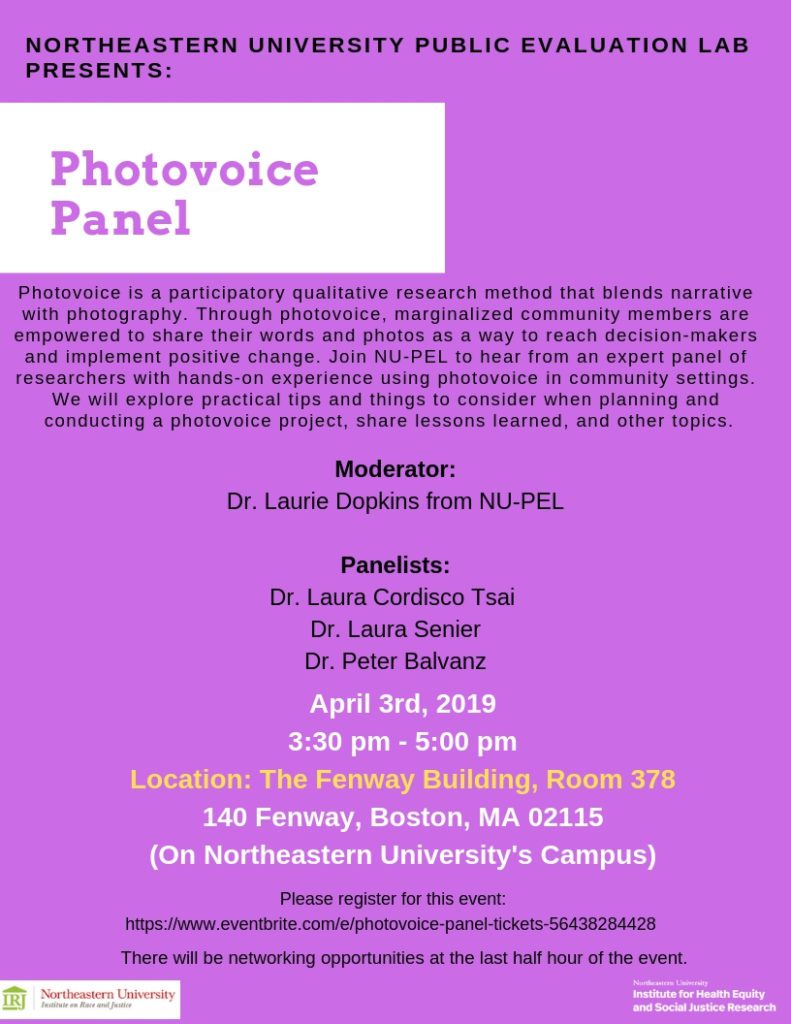 Photovoice panel flyer