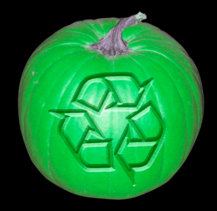 green recycle pumpkin