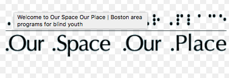 Our space our place logo