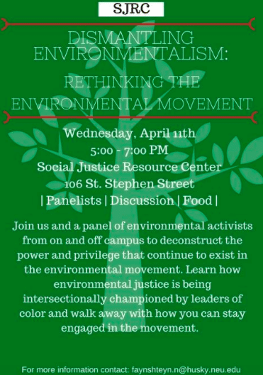 Dismantling Environmentalism event flyer