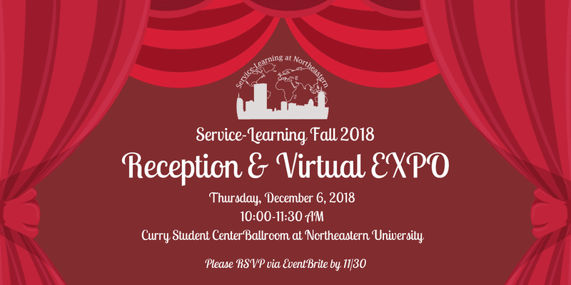Virtual Service Learning Expo flyer