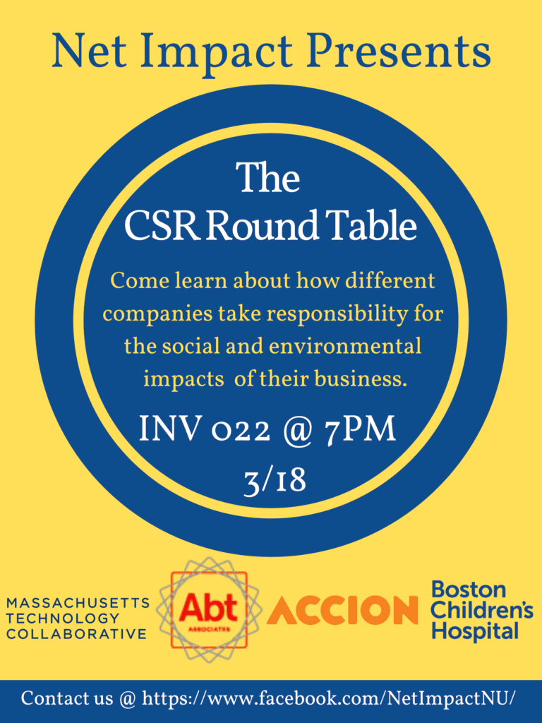 CSR Round Table flyer