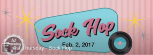 Sock Hop event flyer