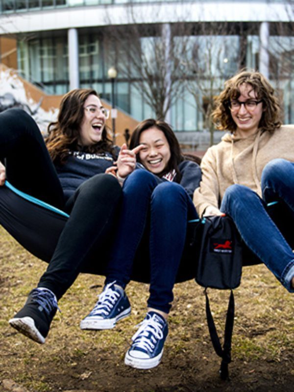 Students in a Hammock