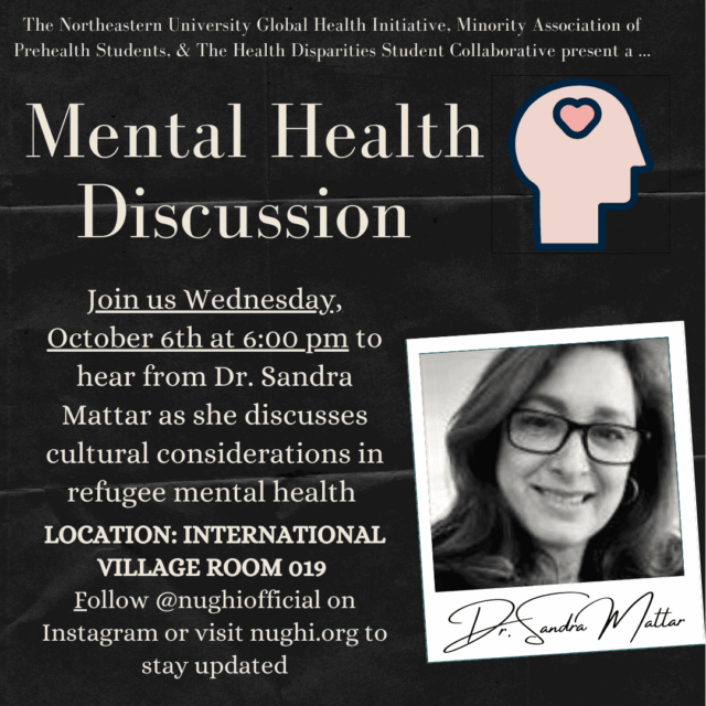 Flyer for Mental Health Discussion