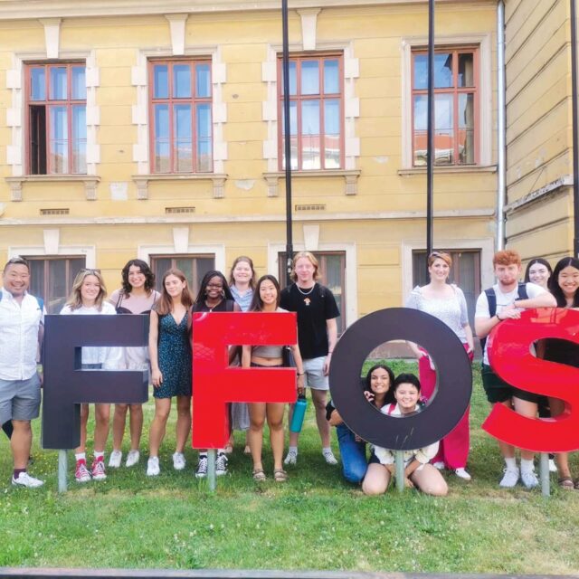 Group picture from the DOC Croatia program with the Letter FFOS