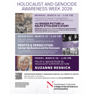 2026 Holocaust and Genocide Awareness Week Recordings