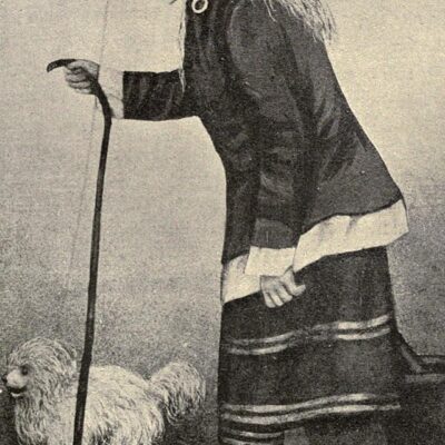 A drawing of Mary Jemison from 1892, credited to Harriet S. Caswell.