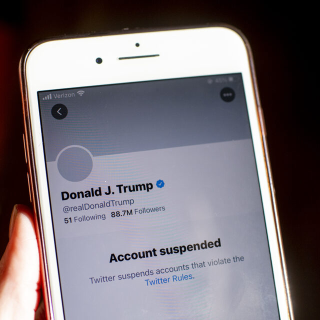 Trump Twitter stock on Jan. 08, 2021.