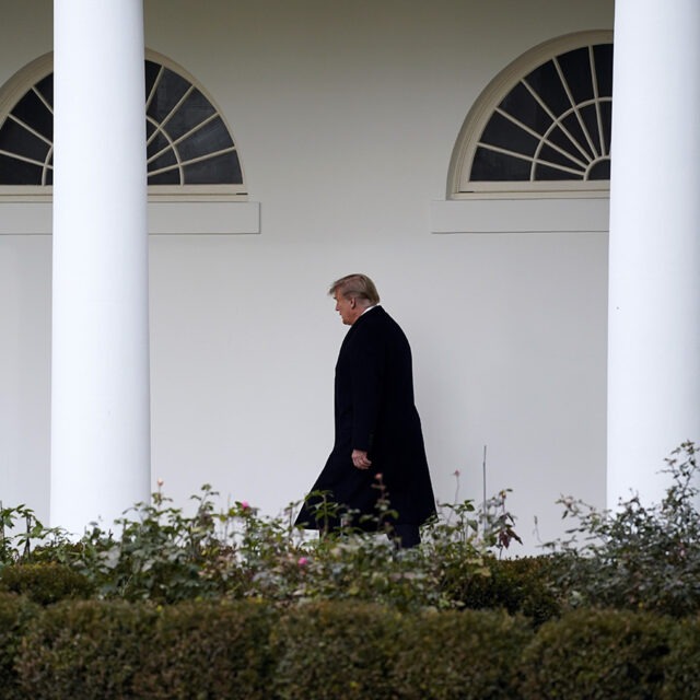 President Donald Trump walks to the White House, Thursday, Dec. 31, 2020, in Washington. Trump is returning to Washington after visiting his Mar-a-Lago resort.