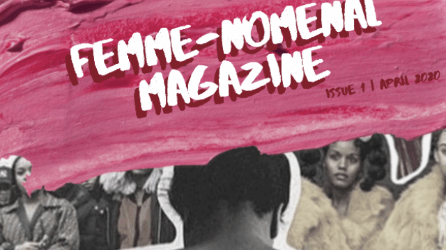Image of our collective course magazine from Black Pop Culture Femme-Nomenal Magazine