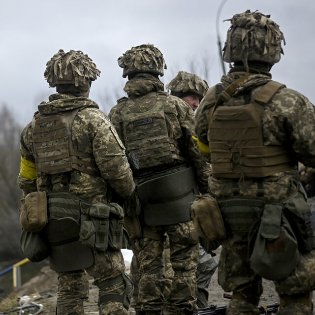 The Ukrainian city of Irpin 22 kilometers Northwest of Kyiv is experiencing heavy fighting as Ukrainian Forces attempt to halt the Russian Forces advancing towards the capital city in Irpin, Ukraine on March 3, 2022.