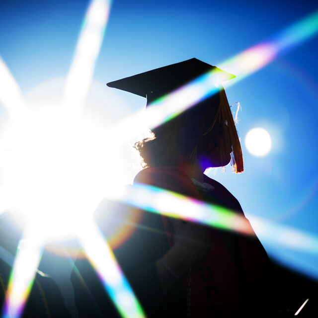 05/12/22 - BOSTON, MA. - The Northeastern University College of Science graduation is held in Matthews Arena on Tuesday, May 11, 2022. Reshma Shetty, Co-Founder, COO and President of Ginkgo Bioworks delivered the keynote address.