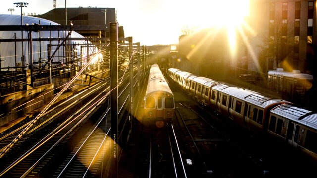 01/04/22 - BOSTON, MA. - Afternoon sun shines on Northeastern’s Boston campus on Jan. 4, 2022.