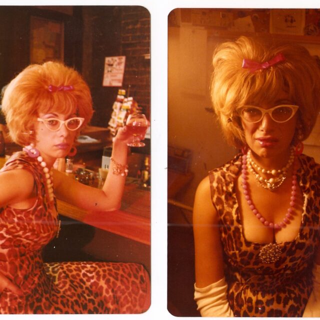 The underground cartoonist Diane Noomin in 1980 as her best-known character, DiDi Glitz. With Ms. Noomin in costume, the character made her first appearance at a Halloween party in the early 1970s.Credit...