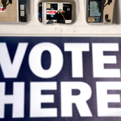 A woman is seen through a 