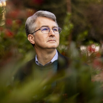12/02/21 - OAKLAND, CA: Mark Henderson, professor of public policy, poses for a portrait on December 2, 2021. Photo by Ruby Wallau for Northeastern University