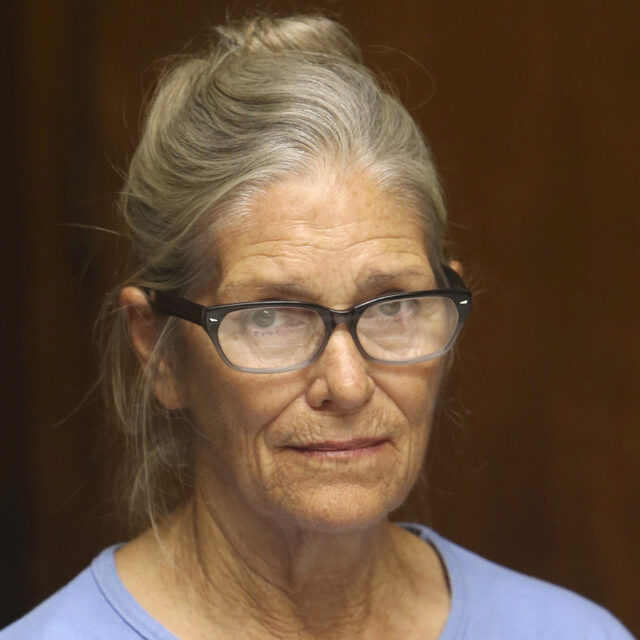 Photograph of Leslie Van Houten.