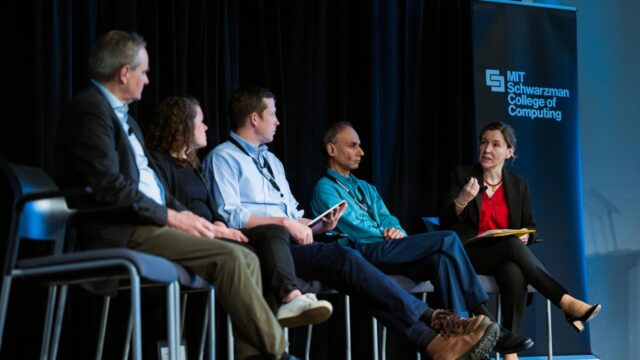 Panel of speakers at the MIT Schwarzman College of Computing