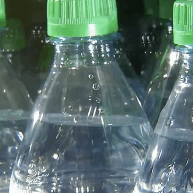 Picture of Dasani water bottles.