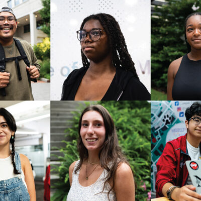 Left to right: Aaron Calpo, Sasheen Joseph, Alexis Hooks, Valeria Vazquez, Brynn Waszmer and Juan Garibay Atef