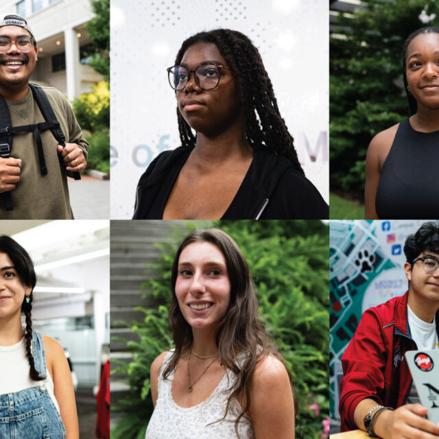 Left to right: Aaron Calpo, Sasheen Joseph, Alexis Hooks, Valeria Vazquez, Brynn Waszmer and Juan Garibay Atef