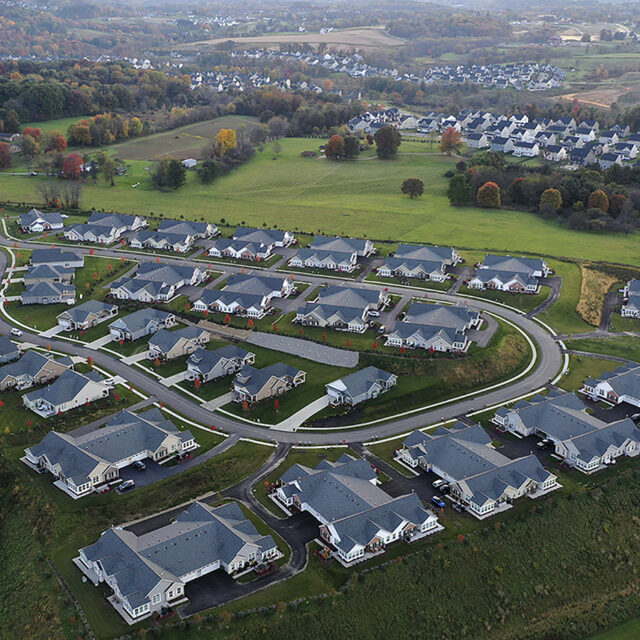 A housing development in Middlesex Township, Pa., is shown on Oct 12, 2022.
