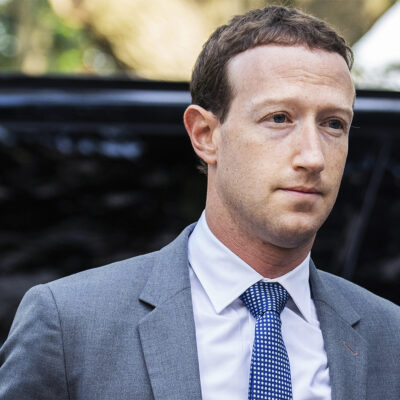 Mark Zuckerberg, CEO of Meta, arrives for the Inaugural AI Insight Forum in Russell Building on Capitol Hill on Wednesday, September 13, 2023.