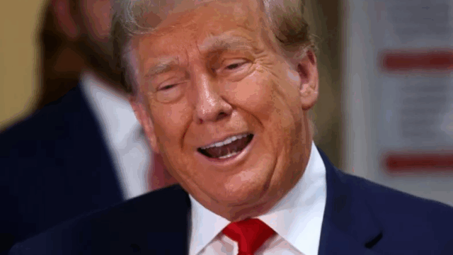 Former President Donald Trump at New York State Supreme Court on October 4, 2023, in New York City.