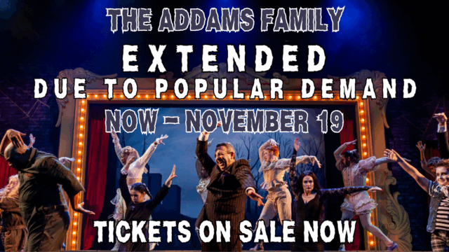 The Adams Family theater promotion.