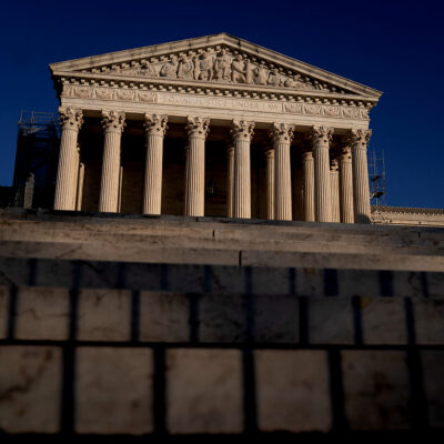 The US Supreme Court is seen in Washington, DC, on November 5, 2023. (Photo by Stefani Reynolds / AFP) (Photo by STEFANI REYNOLDS/AFP via Getty Images)