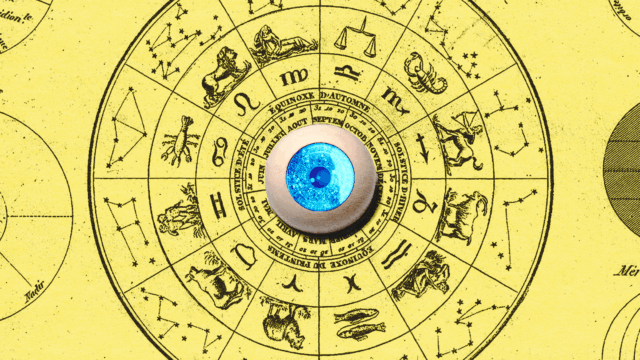Astrology wheel illustration.