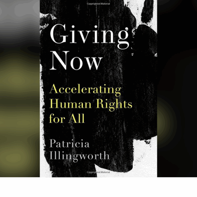 image of book cover with title and black paint smeared on a white background