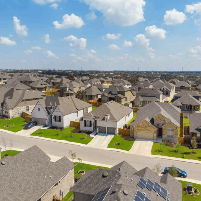 stock image of neighborhood