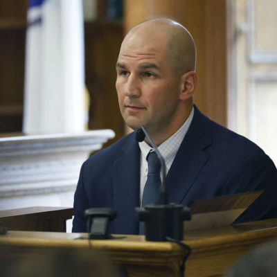 image of top investigator in karen read case in court