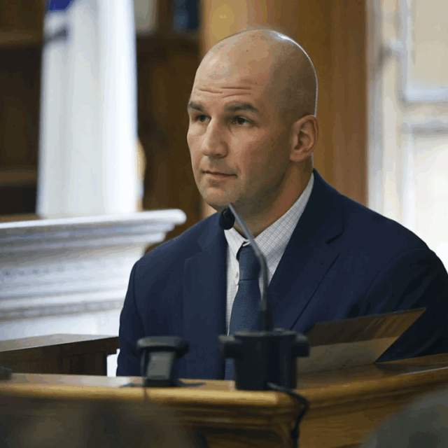 image of top investigator in karen read case in court