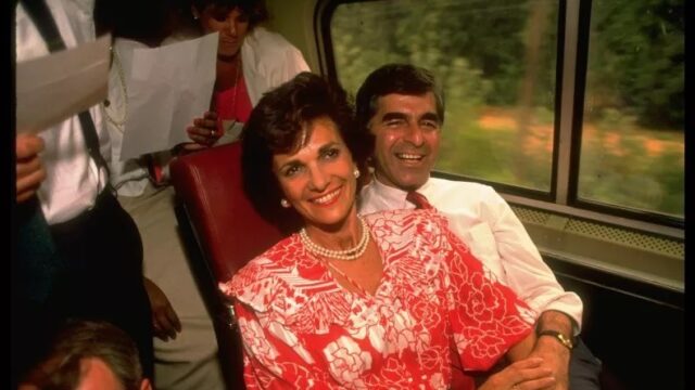 Kitty Michael Dukakis, Former First Lady of Massachusetts, and her husband Michael Dukakis.