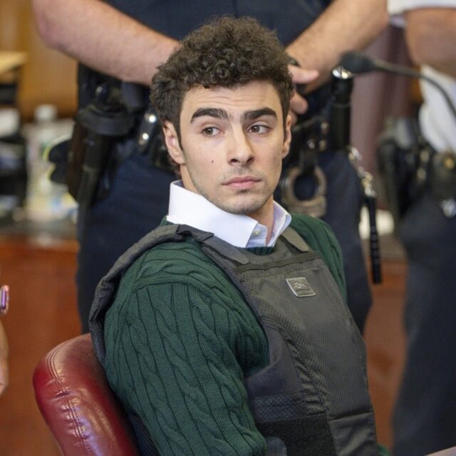 Luigi Mangione, accused of fatally shooting the UnitedHealthcare CEO Brian Thompson, appears in court Feb. 21 in New York.