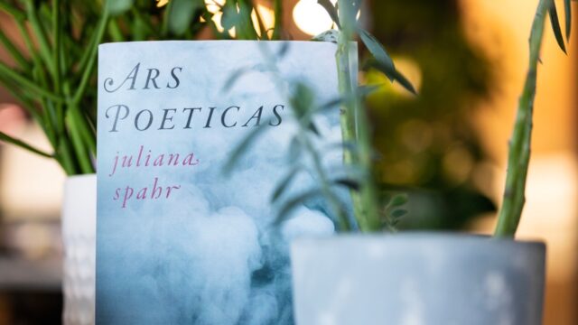 Juliana Spahr’s newest book of poems, “Ars Poeticas,” deals with the role of poetry during dark times. Photo by Alyssa Stone/Northeastern University