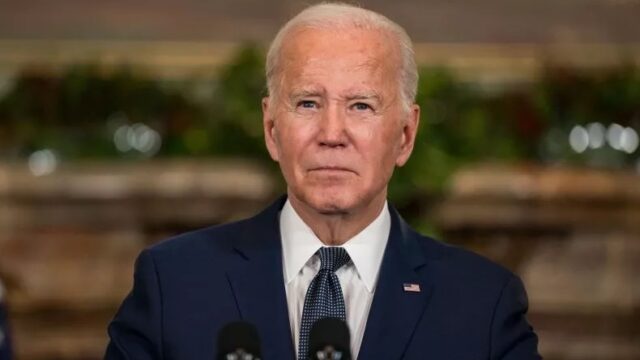 President Joe Biden delivers remarks at a news conference at the Filoli Estate on November 15, 2023, in Woodside, California. Kent Nishimura/Getty Images