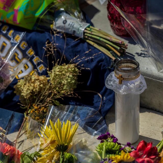 A memorial for victims of gun violence