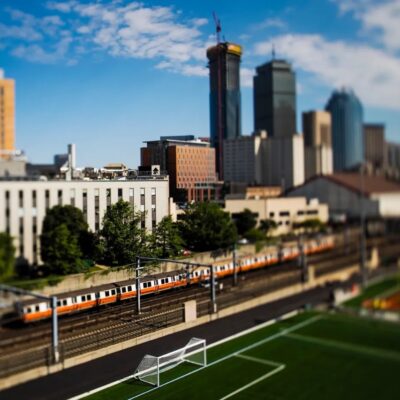 Northeastern students commonly ride the T. This exploration of mass transit went deeper. Photo by Adam Glanzman/Northeastern University