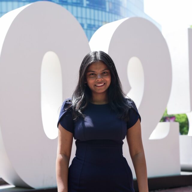 Disha Kamlesh, the 2025 CSSH Graduate Commencement speaker.