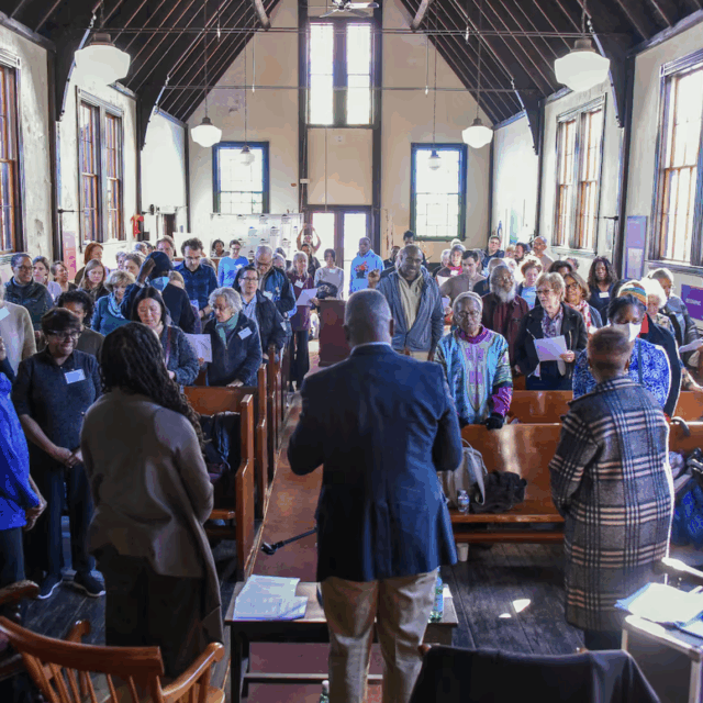 Audience members engage with the panelists during Black History in Action's 