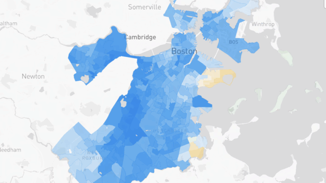 Electoral map of Boston