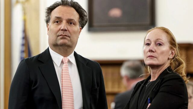 Brian Walshe (left) is on trial for first-degree murder. Prosecutors say Walshe killed his wife in early 2023. (Mark Stockwell/Boston Herald via AP, Pool)